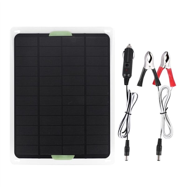 2x 20W Solpanel 12V/5V USB2.0 Bärbar Utomhus Monokristallin Silikon Flexibel Bil Laddare