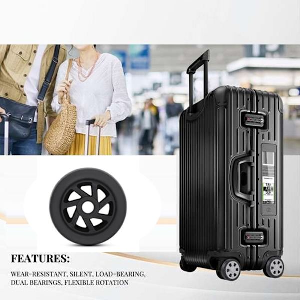 Reservedele til Kuffert Hjul Trolley Case Trækhjul Tilbehør Universal 20-28 Tommer Kuffert Hjul til Bagage