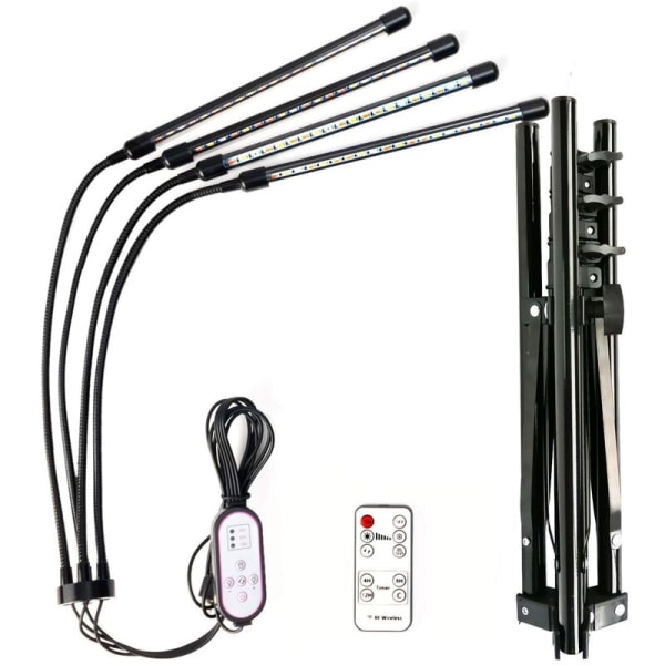 Grow Lights with Folding Floor Tripod 40W Multifunction Full Spectrum Plant Growth Light for Indoor Planting