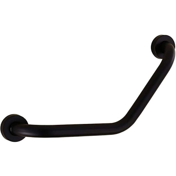 Grepphandtag 43cm Rostfritt Stål Badkar Handtag Väggmonterad Handdukshängare 43CM Svart