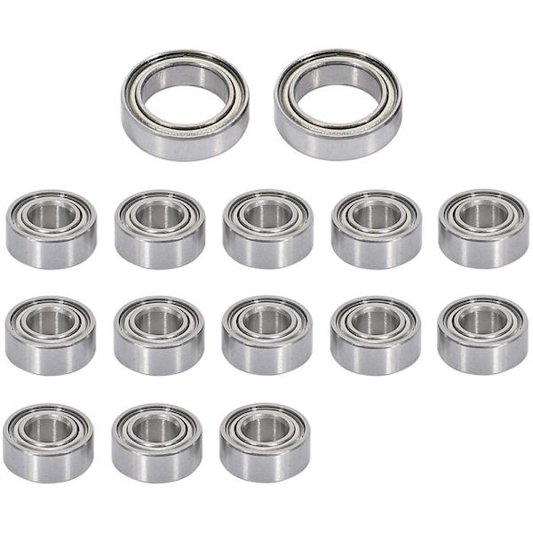 15 st kullagerset för 1/10 2WD Torment Amp Ruckus Circuit Boost RC bil uppgraderingstillbehör