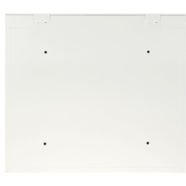 Hvid metal postkasse til væg 350x90x320 mm