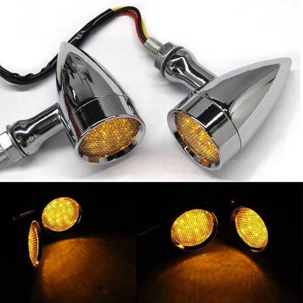 Universal Motorcykel LED Blinklys Passer til Cruiser (D)