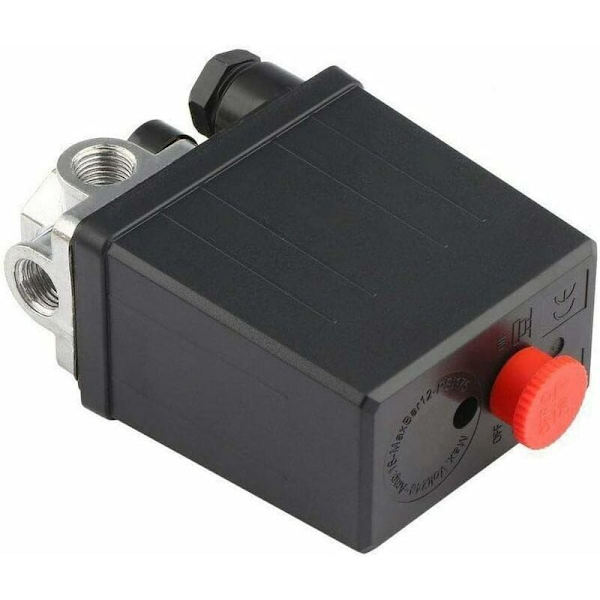 90-120PSI Enfase Luftkompressor Trykføler med 4 Porte og Trykmåler til Hurtig Trykreduktion