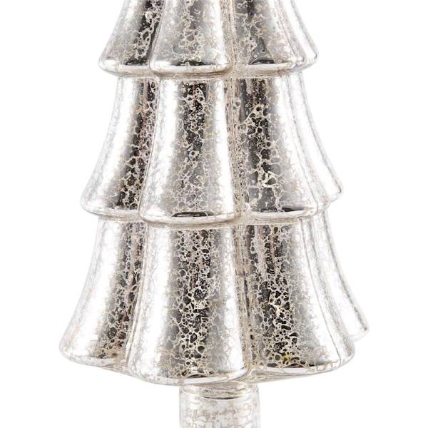 1 st julgransdekoration i glas med LED-ljus för romantisk julstämning