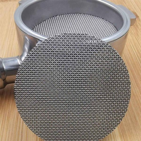 5-osainen sarja 51 mm kiekko-/espressosuodattimen alasuihkun seula/kosketusnäyttö - ruostumaton teräs