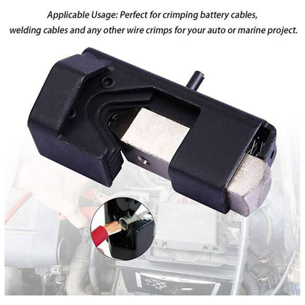3/8 Terminal Wire Crimping Tool Tighten Without Falling Manual Crimping Pliers Hammer Crimper