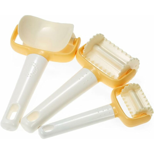 Plastform för kakor, rund fyrkantig skärare, kakrulle 4cm/6cm/7cm bakverktyg med spetskantsskärare - Set om 3 st-