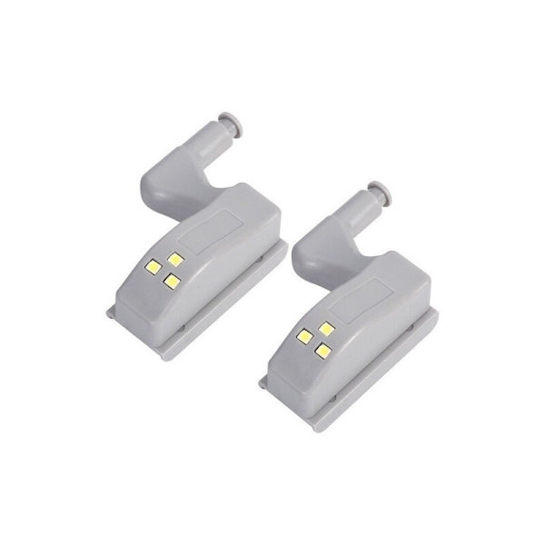 Skåpshängelsensorlampa med LED för skåp, garderob, hushåll, kök, dörr, skåp, 1 st (vitt ljus)