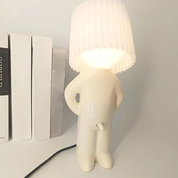 Naughty Boy Natlampe Lampe Beskyttelse af Lille Sky Man Kreativ Lampe Soveværelse Bordlampe til Hjem Dekoration Par Sødt Party Gave