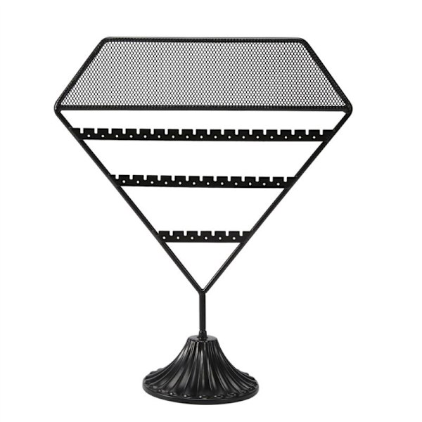 Metallisk Ørepyntstativ og Organizer, Displaystativ med Hull for Hengende Ørepynt, Piercing, Ørestikker