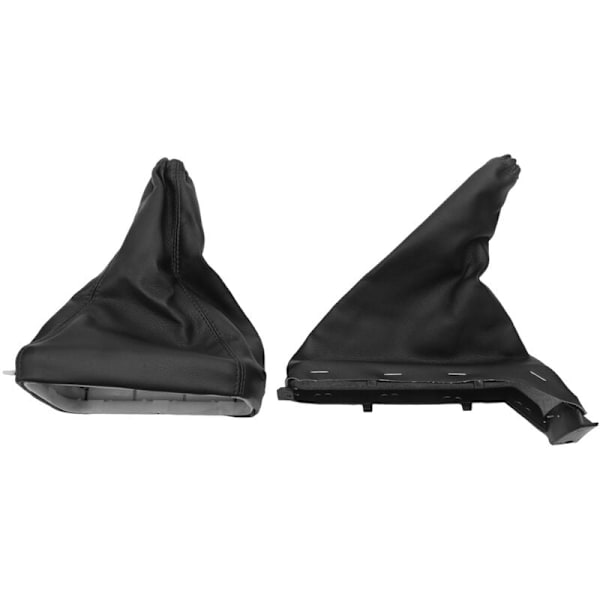 2 st bilsérie handbroms växelspaksdamask damask PU-läder svart för Opel G Zafira A 1998-2004