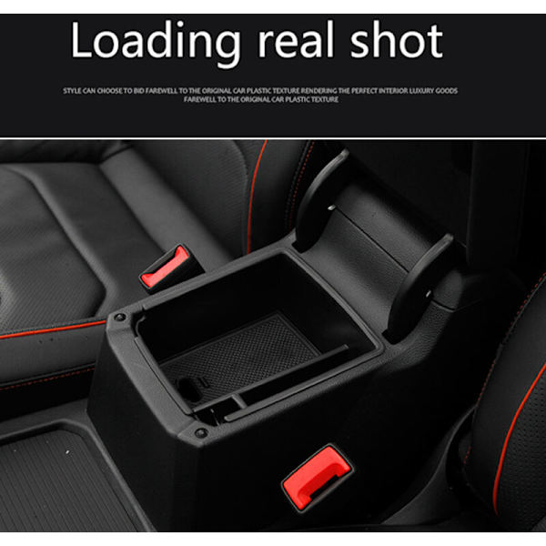 Bil Central Armrest Box Anti-Slip Opbevaring Til