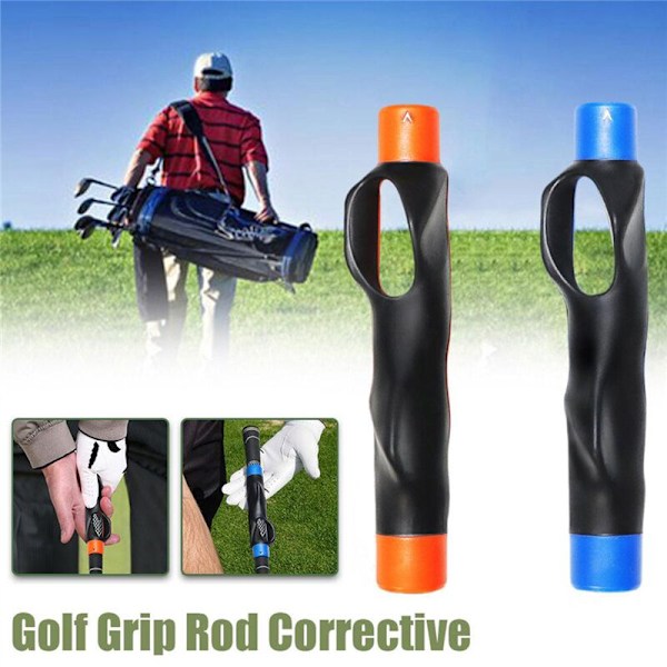 Golfgreppstränare utomhus golf swing tränare gestaltjustering träningshjälpmedel träningsgrepphjälp för nybörjare-A