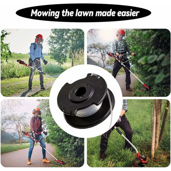 4 st ersättningslinjer för Einhell GE-CT 18/28 Li, nylon gräsklippare, ersättningslinjespole för Einhell GE-CT 18/28 Li och GE-CT 18/28 Li TC