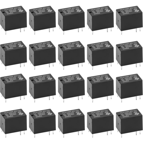 SODIAL(R) 20 stk. Mini elektronisk relé DC12V