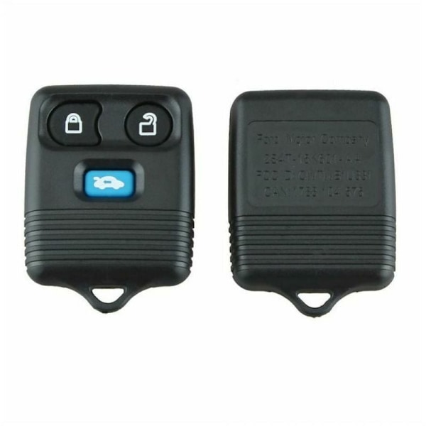 Svart 2-pakks erstatningsnøkkel med 3 knapper 433 MHz for Ford Transit Mk6 2000-2006 Connect 2000-2007..