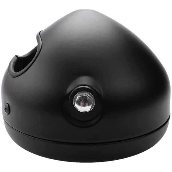 Ny Motorcykel Sort Metal Retro E4 Halogen Forlygte til Cg125 Gn125 Cafe Custom Sort Sølv