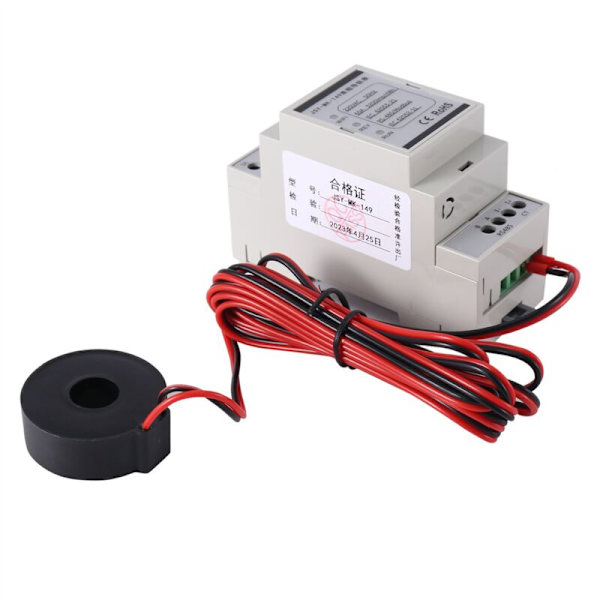 AC-strömförsörjning Kwh Wattmeter Voltmeter Amperemeter Digital Spänningsmätare DIN-skena Energimätare 9,5 mm Inkapslad Transformator