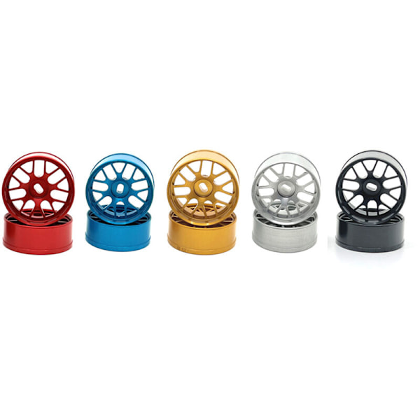 4 st hjulnav i metall för 284131 K969 K989 K999 P929 Mini-Z Mini-Q Mini-D 1/28 uppgradering fjärrkontrollbil, 2