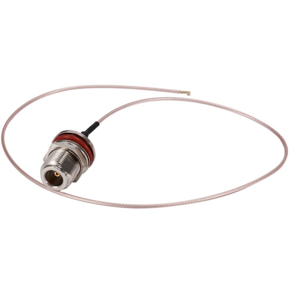 2 kpl IPX IPEX UFL -sarjan U.FL N-naarasliittimeen Bulkhead suora RF-liitin RG178 koaksiaalipigtail-kaapeli Mini PCI WIFI (50 cm)