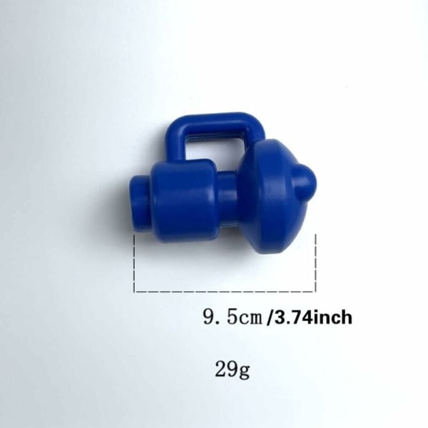 Beskyttende endehetter Trampolinehetter 6 stykker Stolphetter for Trampoline Nettstolper Ø 3,2 MM, Spesielt robuste værbestandige endehetter,B