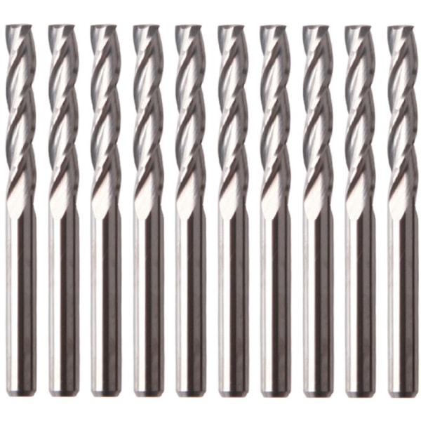 10 stykker af wolfram stål knivfri fræser af graveringsmaskine (trekantet fræser 3.175*22)