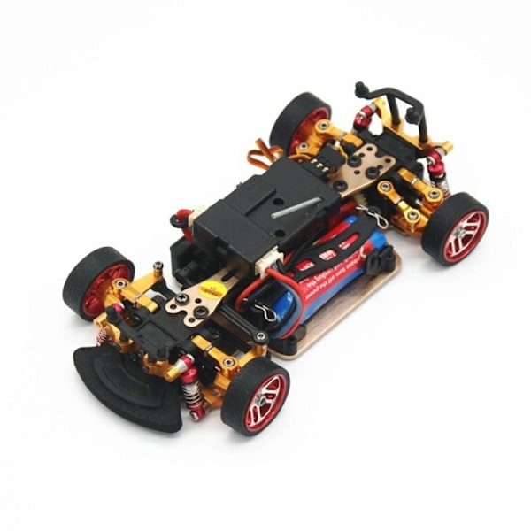 Metallfälg gummidäck för 284131 K969 K989 P929 Mini-Z Mini-Q Mini-D IW04M 1/28 Fjärrkontrollbil Uppgradering Delar, 4