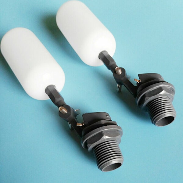 2-pack Mini 1/2 eller 3/4 Flytande Ventil med Justerbar Arm Automatisk Djurfoderfyllningsventil Kit (1/2\")