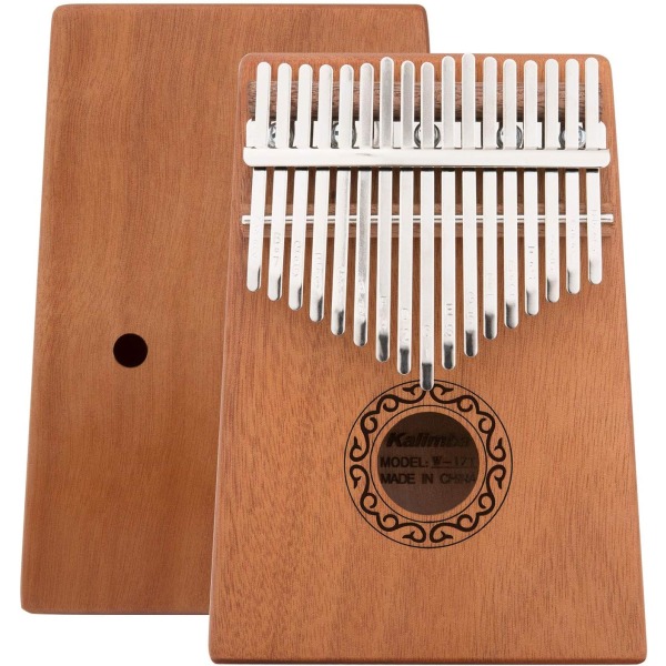 Kalimba Beginner 17 Keys Cloud Pattern Finger Piano Kannettava soitin tuottaa kauniin äänen