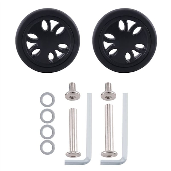 50 mm x 12 mm bagasjerull erstatning hjul slitesterk PU koffert hjul erstatning hjul bagasje erstatning hjul