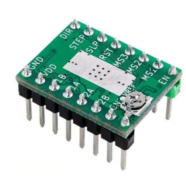 4 st A4988 StepStick Stepper Driver för Reprap 3D-skrivardelar Driver med kylflänstillbehör