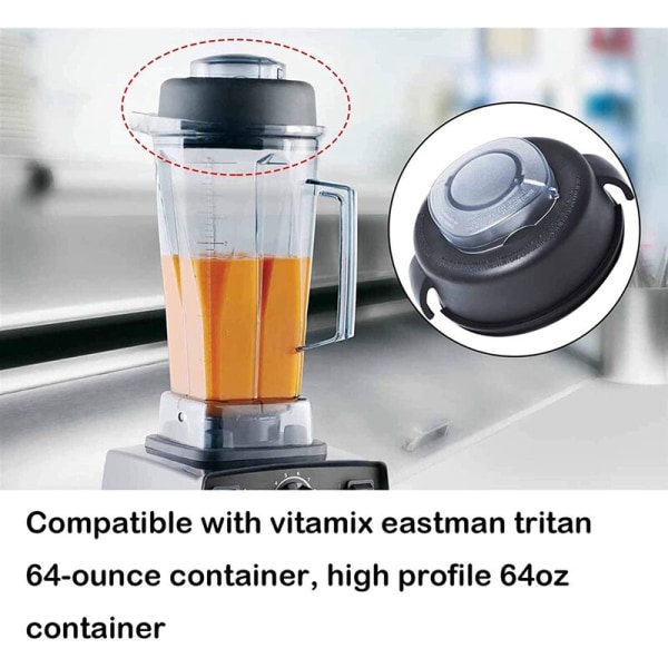 2-osainen kansi ja korkki 64 unssin astiaan sekoittimen varaosiin (korkea profiili) 5200 5000