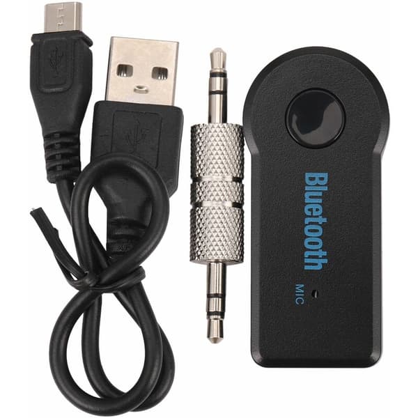2X Bluetooth 3.5mm AUX Audio Stereo Musikkbilmottakeradapter