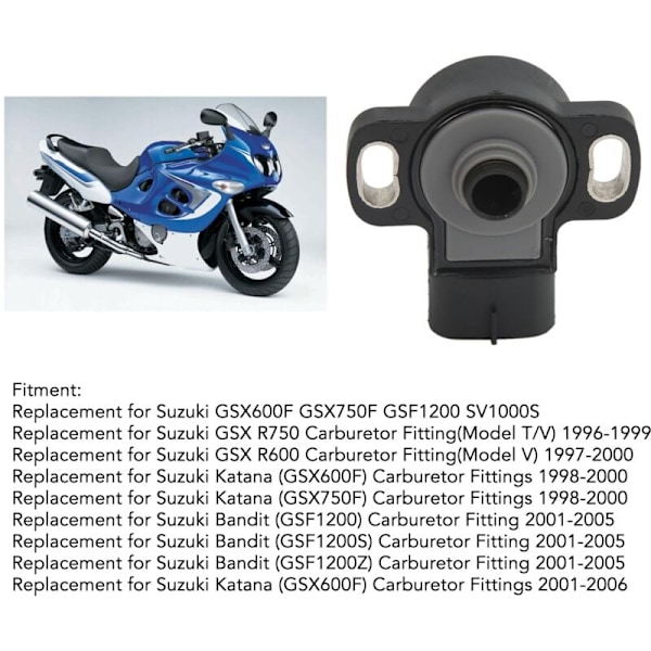 Kaasuttimen asennon anturi TPS 13550 13D60 Moottoripyörän osat Vaihto Suzuki GSX600F GSX750F GSF1200 SV1000S