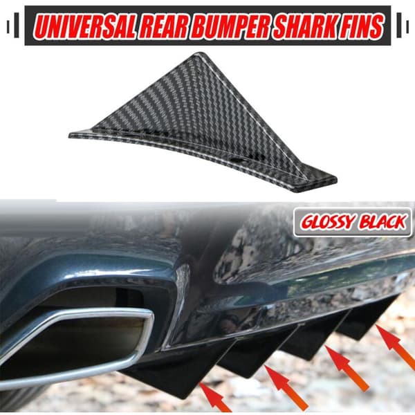 Universal 4 stk. Bil Bagkofanger Læbe Diffuser Spoiler Vinge til GOLF MK5 MK6 MK7 MK7.5 MK8 Til- A3-A8 TT