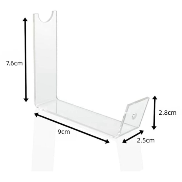 2 stk Akryl Penneholder Display Stativ, Organizer Transparent Penneholder Pensel Tørkestativ for Hjem Skole Kontor