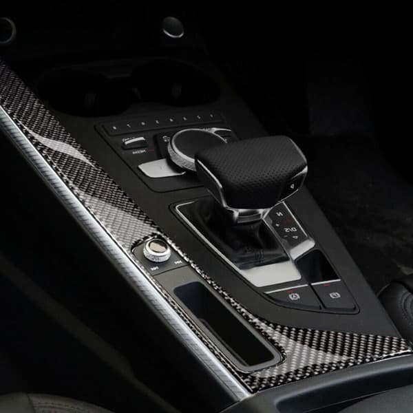 Til- A4 B9 S4 8W RS4 A5 F5 S5 RS5 Fiber Gear Shift Panel Sticker Control Trim RHD