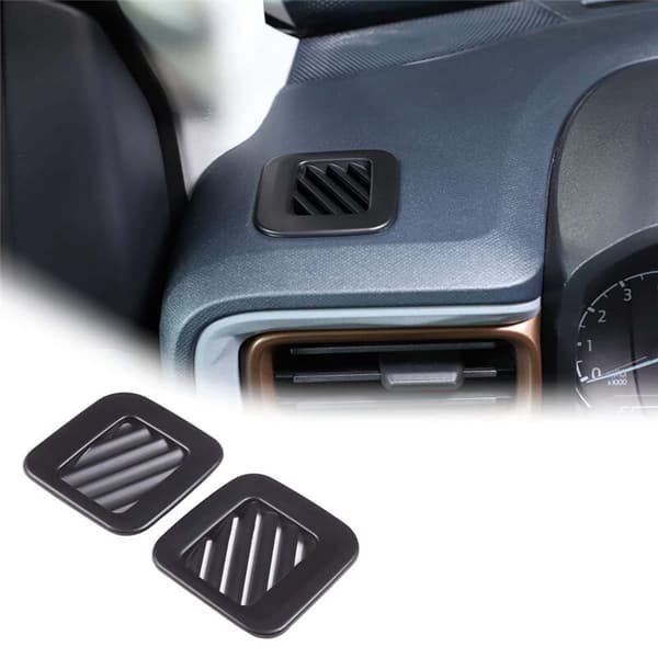 Bil Centerkonsol Dashboard Side Air Vent Outlet Frame Cover Trim til 2022 2023 Tilbehør, Mat Sort