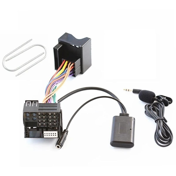 Bil Bluetooth 5.0 Aux-kabel Handsfree-mikrofon Mobiltelefon Gratis samtale Adapter for Peugeot Citroen C2 C5 RD4 Praktisk,