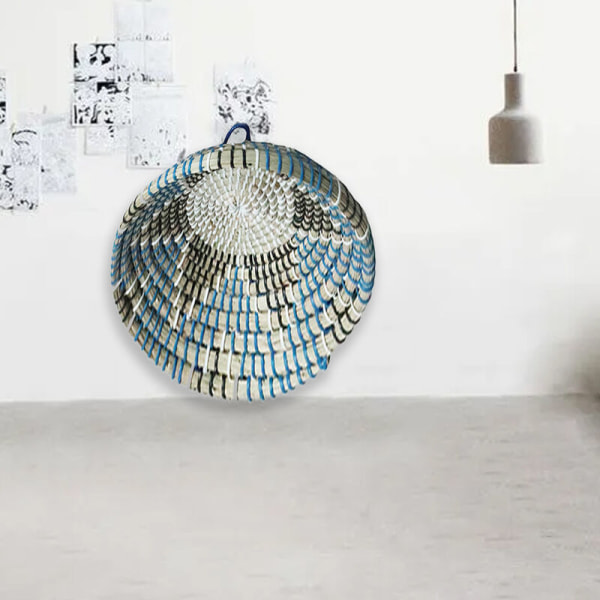 Flettet kurv Boho-indretning Søgræs frugtskål Rattan hængende dekoration til soveværelse køkken D