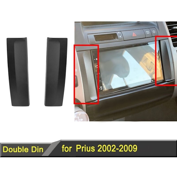 Radio Fascia Bracket til Prius 2002-2009 CD Stereo Panel Dashboard Frame Facia DVD Player Plate RHD