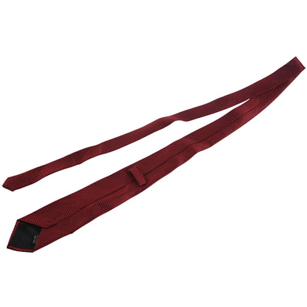 Herr Pure Color Solid Bröllop Slips Check Slips Vinröd