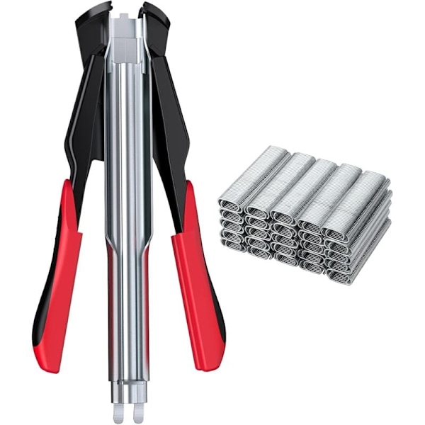 Automatisk Tråd Tang Circlip Tang Hegn Hæftemaskine med 2500 stk. Galvaniserede Type C Ringe til Hegn Mesh og Net Bur Macota
