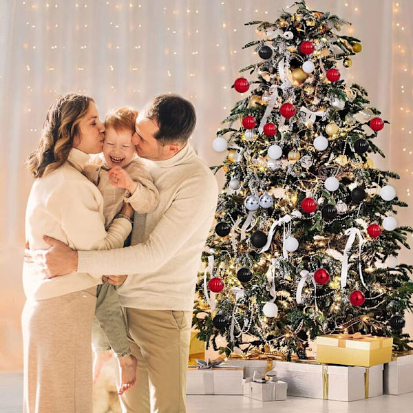 Julgranspynt - Dekorerade Julbollar Blå