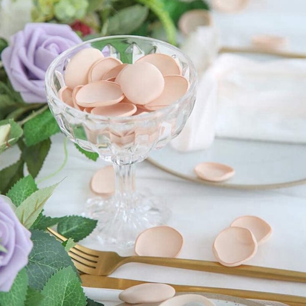 300 stk. Roseblader for Blomsterpikekurv, Midtstykke til Bryllup, Konfettiløper, Romantisk Kveldsfestdekorasjon - B