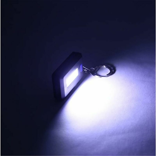 Mini LED Lommelykt Nøkkelring, Mini Nøkkelring Lys Nøkkel Lys med Nøkkelring, COB LED Liten Nøkkelring Lommelykt, Mini Super Lyssterk Nøkkelring LED Lommelykt, Bærbar