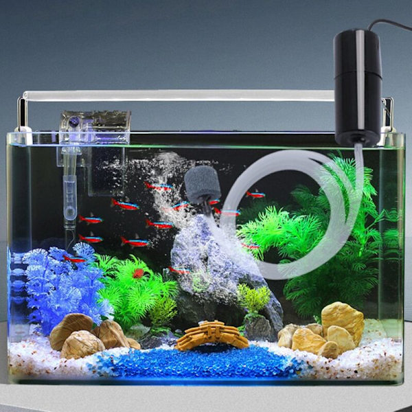 Liten vattenpump Tyst Submersible Vattenpump med Stabil Luftutsläpp 5V Hemvattenpumpar Vattentät Tyst Syre Booster Pump för Hushållsbruk