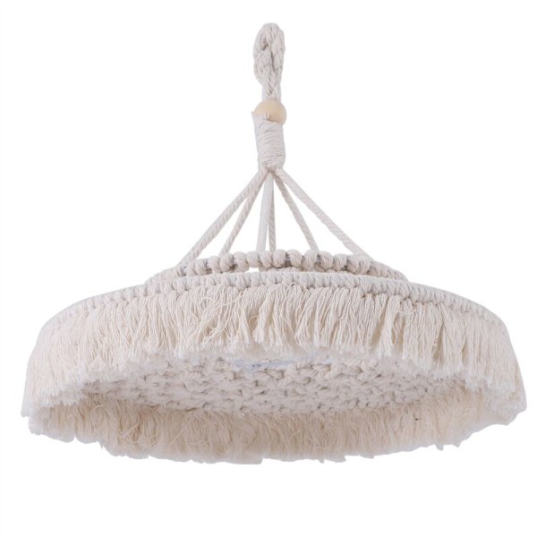 Macrame-lampeskærm Boho hængende pendellampeovertræk Moderne kontor soveværelse stue børneværelse bohemeindretning