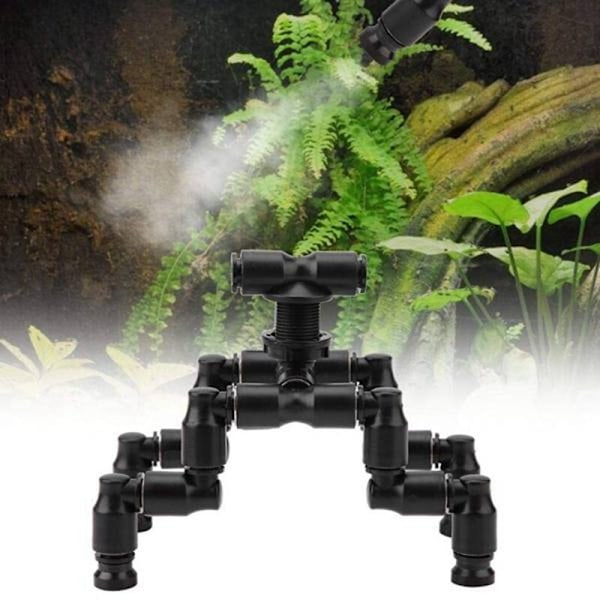 MIUS Reptildimma Spridare Mist Sprinkler Regnskogstank 360 Justerbart Kylsystem för Akvarium Vattenlevande Husdjur, B
